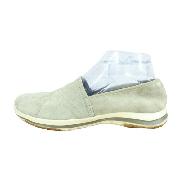 LL Bean Back Cove Stretch Slip-On Brown Gray Suede Nubuck Loden Size 7.5 M - Picture 1 of 9